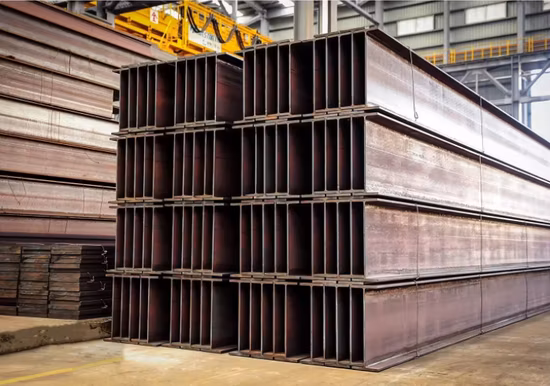ASTM A572 S235 S355 H vigas vigas de aço laminadas a alta temperatura H para material de construção